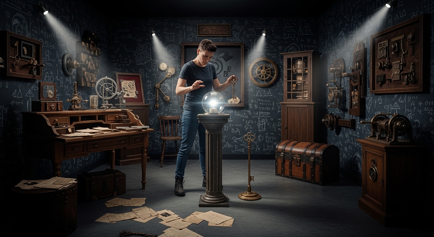 Inventor activates glowing orb device