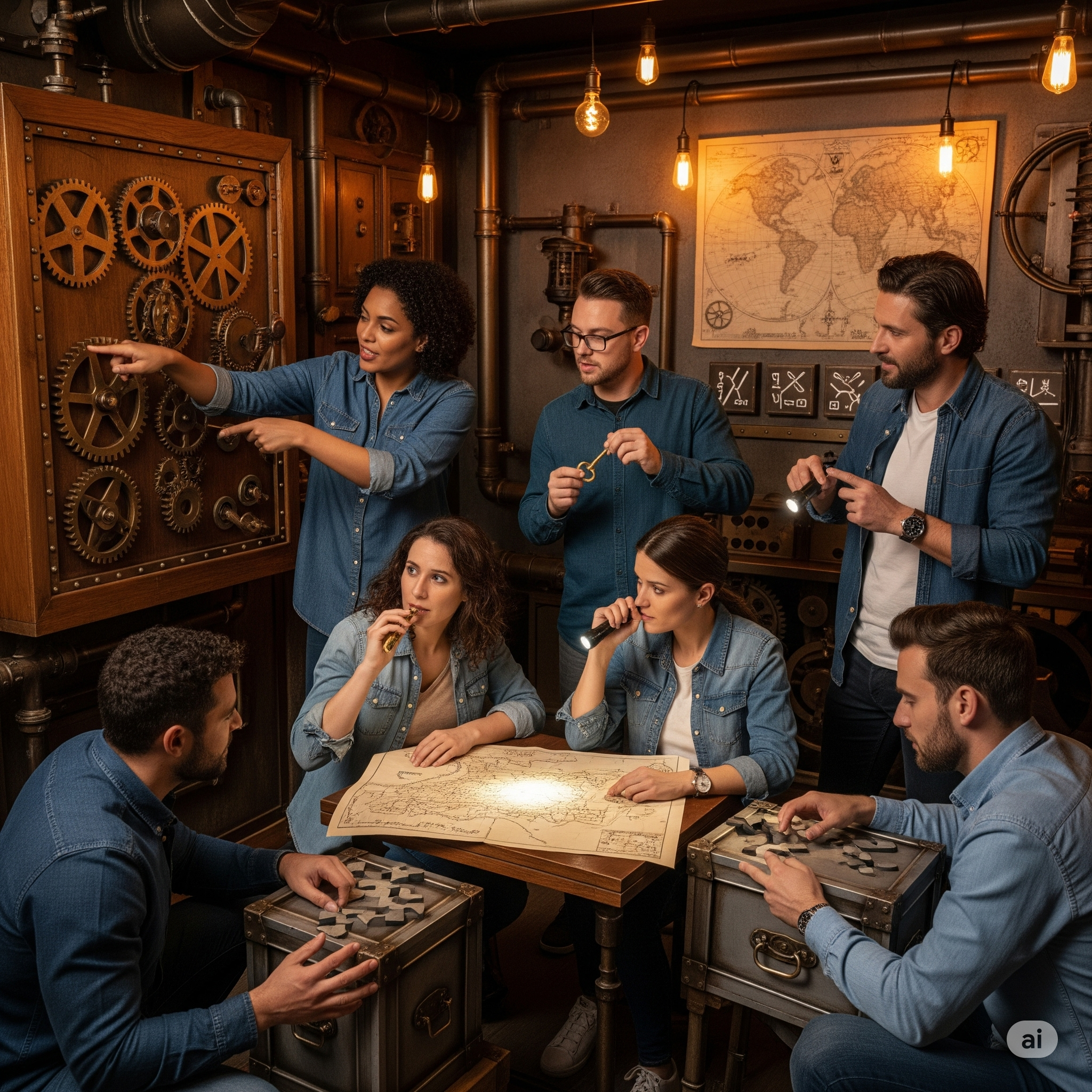 Denim-clad team cracks coded mystery