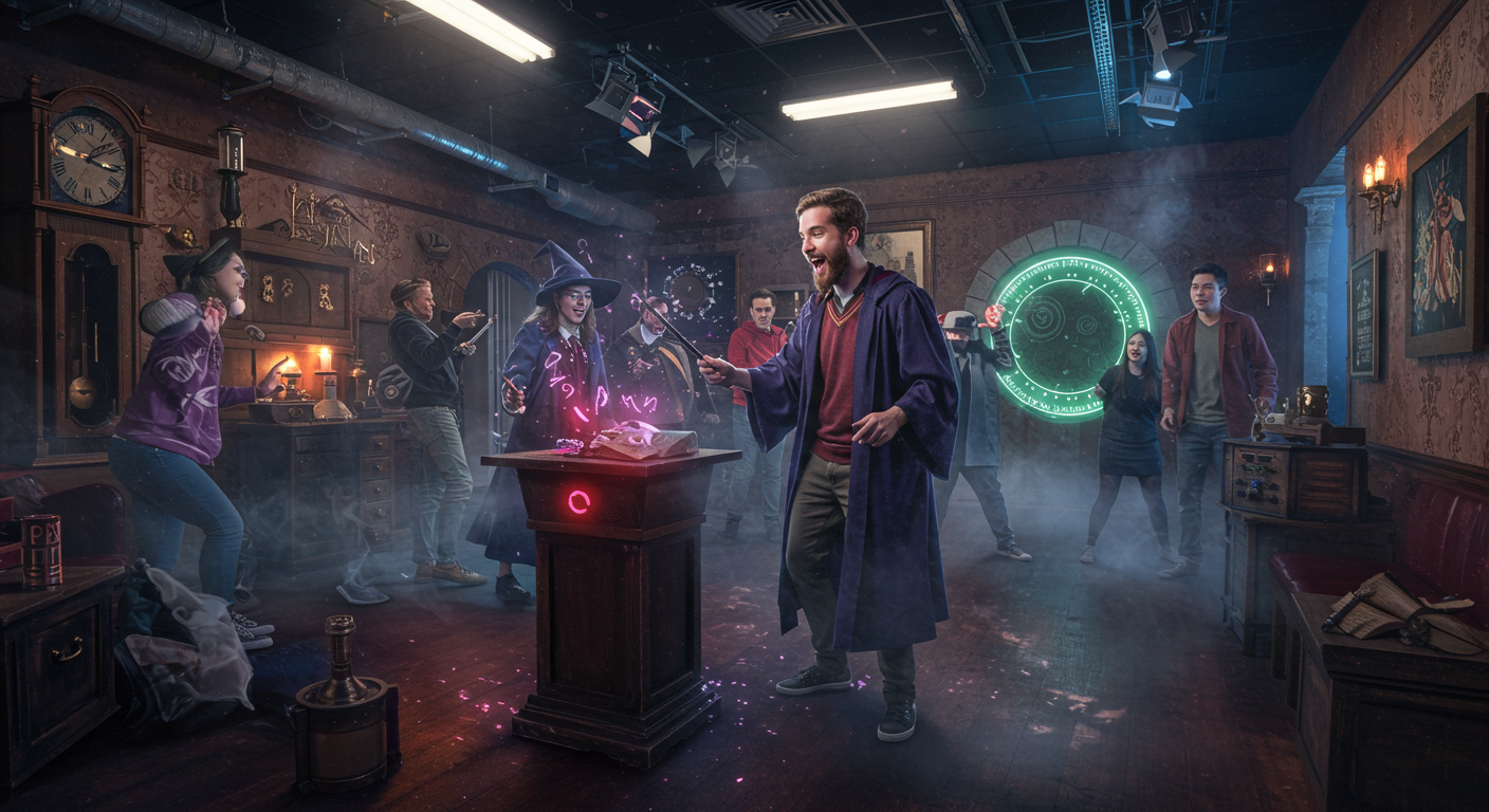 Wizards unite through glowing quest