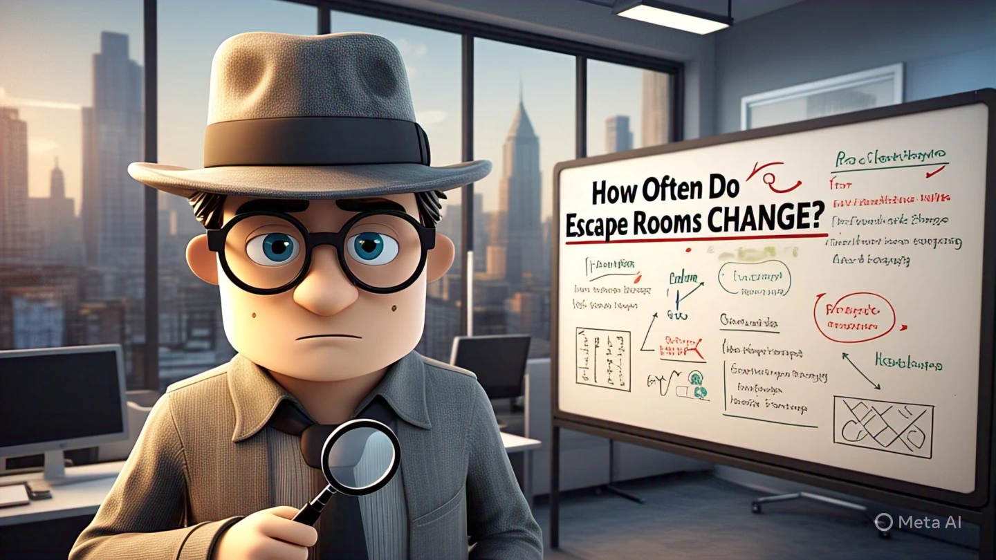 How often do escape rooms change.